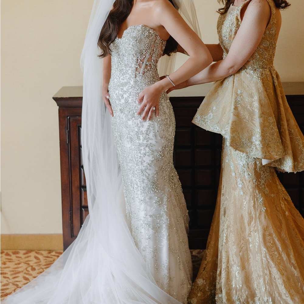 Gold formal gown from NewYorkDress.com